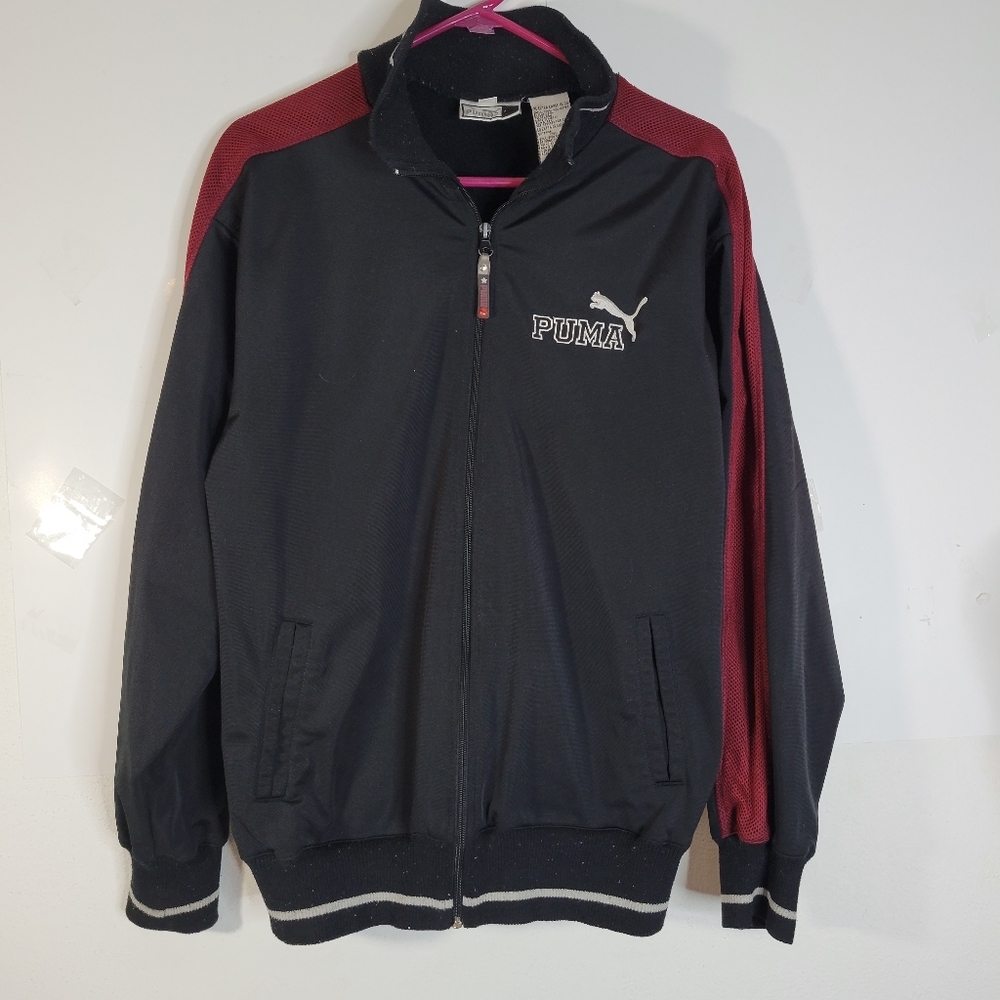 Youth Vintage Style Puma Bomber/Letter Jacket Ribbed cuffs/bottom Size XL-18-20 - Picture 2 of 15